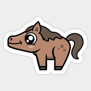 Cute Brown Horse Sticker